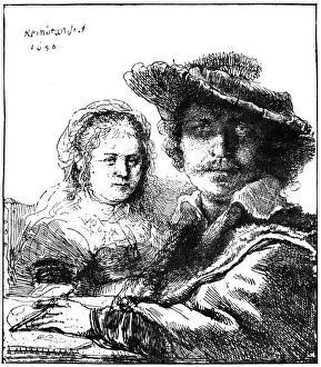 Rembrandt and Saskia