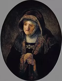 Rijn Collection: Rembrandts Mother as Biblical Prophetess Hannah