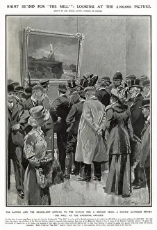 Nation Collection: Rembrandt's The Mill at the National Gallery, London 1911