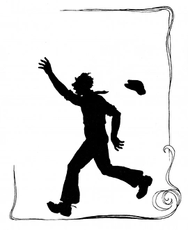 Images Dated 28th October 2011: Removal man running after the horse and van