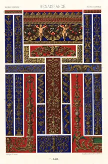 Racinet Prints: Renaissance art: decorative painting and sculpture, 16th century