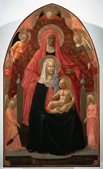 Quattrocento Prints: Renaissance. Masaccio (1401-1428). The Madonna and Child wit