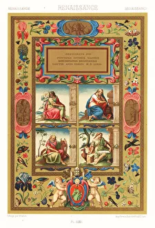Racinet Prints: Renaissance painting on vellum by Giulio Clovio, 1573