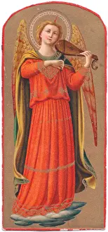 Stringed Prints: Renaissance style musical angel with viol