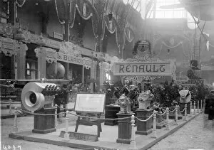 Renault stand at the Salon Aeronautique in 1909