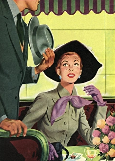 Rendez-vous for elegant couple