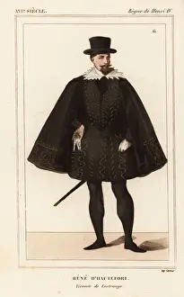Vicomte Prints: Rene d Hautefort, Vicomte de Lestrange, d. 1621