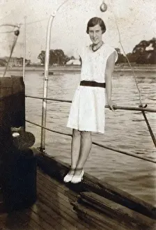 Rene Fraser on board Goddess in 1928