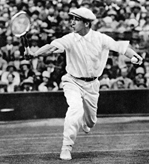 Remains Collection: Rene Lacoste in play at Wimbledon