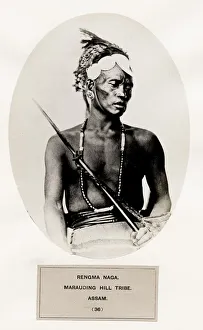 Rengma Naga, marausding hill tribe, Assam, India