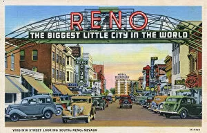 Images Dated 11th August 2016: Reno, Nevada - The Biggest Little City in the World - USA