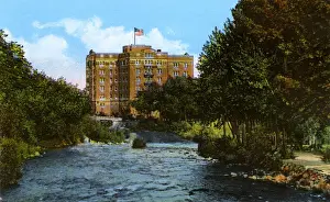 Reno Prints: Reno, Nevada, USA - Wingfield Park and Riverside Hotel