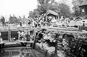 Lock Collection: Repairing a canal, Victorian period