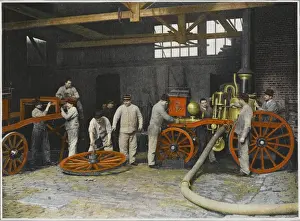 Pompiers Prints: Repairing Fire Engine