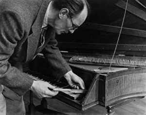 Images Dated 9th March 2012: Repairing a Piano