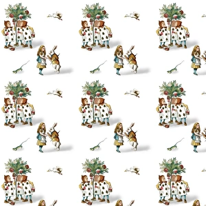 Images Dated 2nd June 2016: Repeating Pattern - Alice and Gardeners