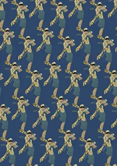 Repeating Pattern - Art Deco Woman