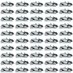 Repeating Pattern - Art Deco Woman - Sports car