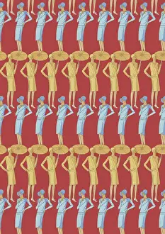 Repeating Pattern - Art Deco Women
