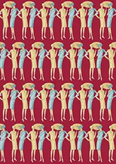 Repeating Pattern - Art Deco Women