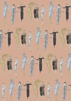 Repeating Pattern - Art Deco Women