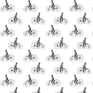 History Repeats Itself Prints: Repeating Pattern - Bicycle