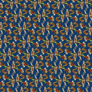 Repeating Pattern - circus clowns perform balancing act
