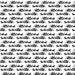 Repeating Pattern - Father Christmas and Reindeer