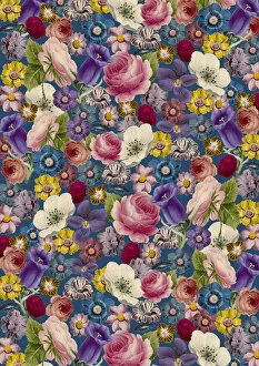 Images Dated 22nd April 2016: Repeating Pattern - Floral Assemblage