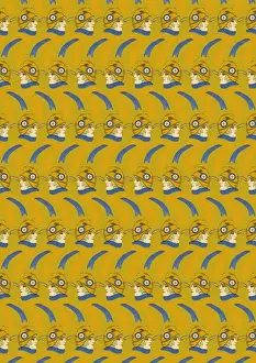 Repeating Pattern - French girl in Tricolore scarf / hat