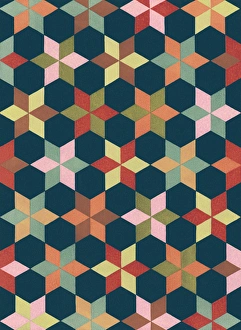 Images Dated 10th July 2017: Repeating Pattern - geometrical stars