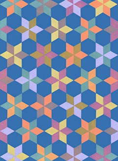 Images Dated 10th July 2017: Repeating Pattern - geometrical stars