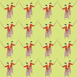 Repeating Pattern - Golfing Women