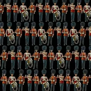 Images Dated 10th July 2017: Repeating Pattern - guardsmen, black