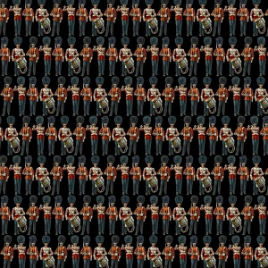 History Repeats Itself Gallery: Repeating Pattern - guardsmen, black