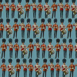 Repeating Pattern - guardsmen, blue