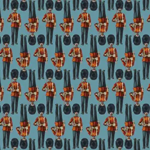 Repeating Pattern - guardsmen, blue