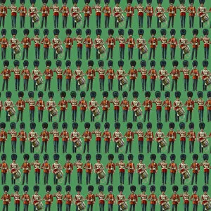 History Repeats Itself Gallery: Repeating Pattern - guardsmen, green