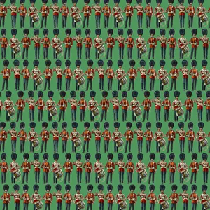 History Repeats Itself Gallery: Repeating Pattern - guardsmen, green