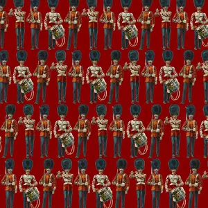 Repeating Pattern - guardsmen, red
