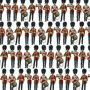 Repeating Pattern - guardsmen, white