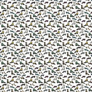 History Repeats Itself Prints: Repeating Pattern - Lilac Shoes