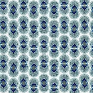 Images Dated 10th July 2017: Repeating Pattern - peacocks, white