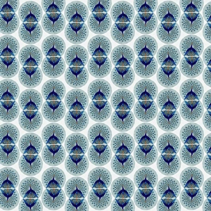 Images Dated 10th July 2017: Repeating Pattern - peacocks, white