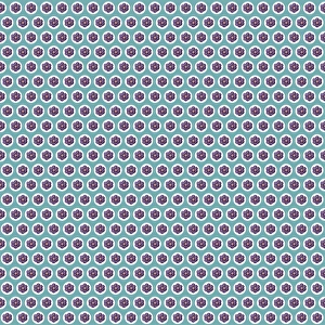Images Dated 29th April 2016: Repeating Pattern - Purple Flowers - Circles