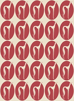History Repeats Itself Gallery: Repeating Pattern - Saluki Dogs