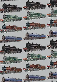 Repeating Pattern - Train / Steam Engine