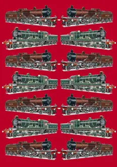 Repeating Pattern - Train / Steam Engine