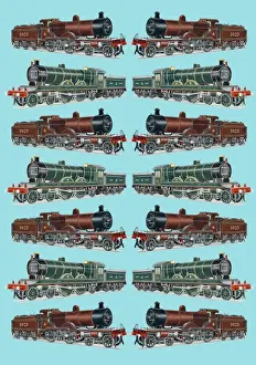 Repeating Pattern - Train / Steam Engine