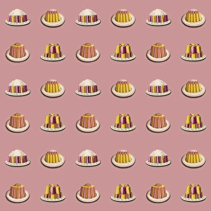 History Repeats Itself Gallery: Repeating Pattern - Variety of dessert dishes